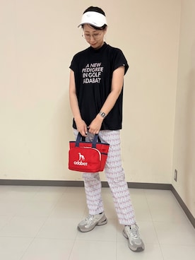 「アイテム（サンバイザー）」を使った、s.mさん（レディース・168cm）の夏コーディネート