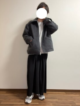 「アイテム（ブルゾン）」を使った、HiROKiさん（メンズ・174cm）の冬コーディネート