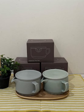 「212 KITCHEN STORE（トゥワントゥキッチンストア）のORIGAMI 急須 マットグリーン（食器、その他）」を使った、fさん（レディース）の冬コーディネート
