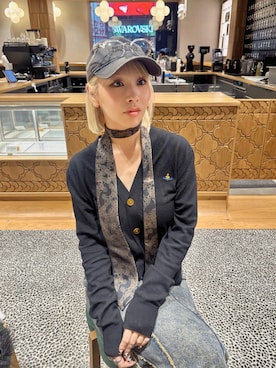 vivienne westwood フラッフィーニットVネックカーディガン Vivienne Westwood（ヴィヴィアンウエストウッド）の「ﾌﾗｯﾌｨｰﾆｯﾄVﾈｯｸ