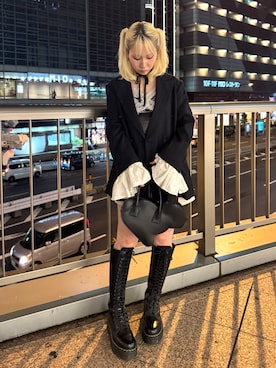 「アイテム（テーラードジャケット）」を使った、ｼ  ｦ  ﾝさん（レディース・160cm）の秋コーディネート