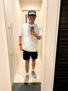 「アイテム（カーゴパンツ）」を使った、カズさん（メンズ・170cm）の夏コーディネート