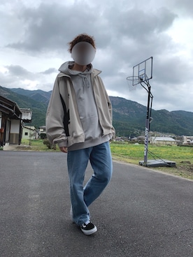 「DOOPZ（ドープス）のアイテム（ジャージ）」を使った、t@1さん（メンズ・174cm）の春コーディネート