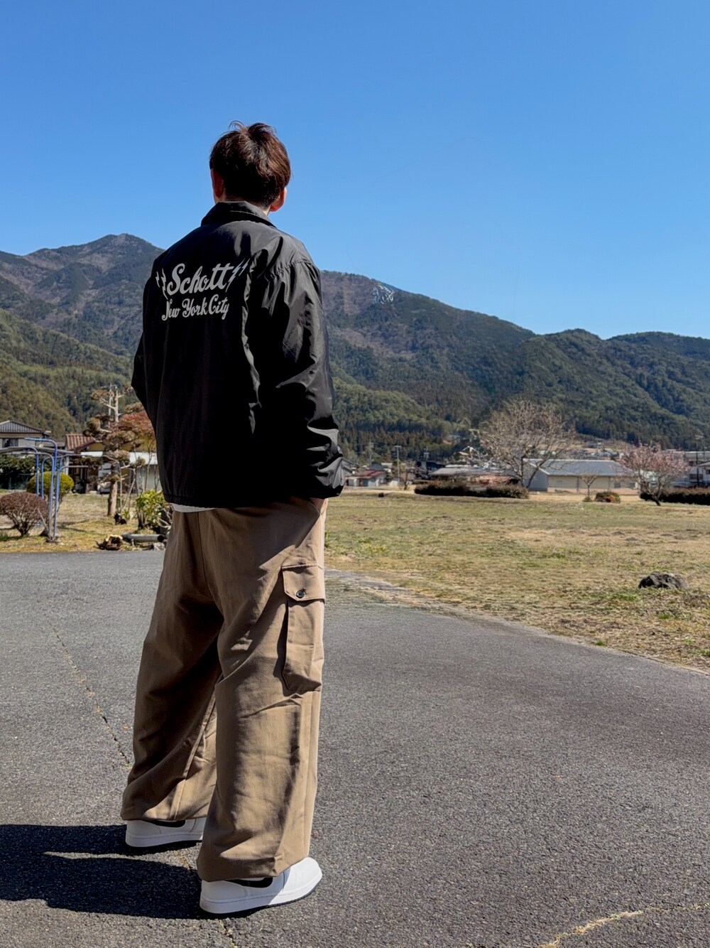 Schott/ショット/ZIP COACH JACKET/ジップコーチジャケットを使った