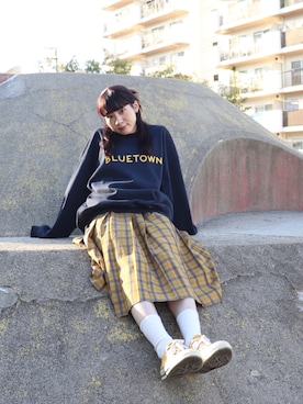 西村美紗さん（骨格ウェーブ・レディース・154cm）の秋コーディネート