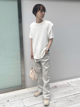 「STUDIOUS(ステュディオス)のアイテム(ベスト)」を使った、Ryosukeさん(メンズ・177cm)の夏コーディネート