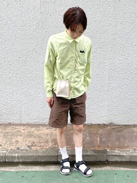 「classicalelf（クラシカルエルフ）のアイテム（シューズ）」を使った、Ryosukeさん（メンズ・177cm）の夏コーディネート