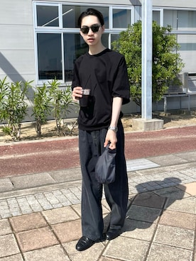 「Graphpaper（グラフペーパー）のアイテム（バッグ）」を使った、Ryosukeさん（メンズ・177cm）の春コーディネート