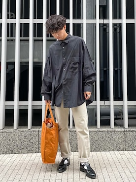 「Graphpaper（グラフペーパー）のアイテム」を使った、Kazumaさん（メンズ・165cm）の冬コーディネート