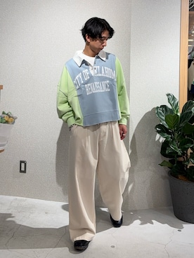 「CIAOPANIC TYPY（チャオパニックティピー）のアイテム」を使った、Kazumaさん（メンズ・166cm）の春コーディネート