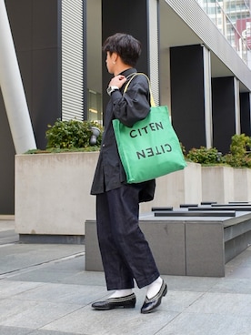 「Graphpaper（グラフペーパー）のアイテム」を使った、Kazumaさん（メンズ・165cm）の冬コーディネート