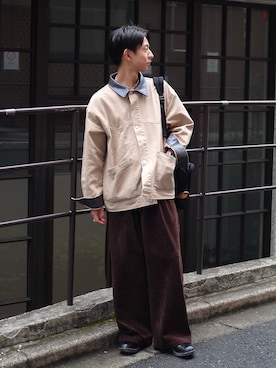 「CIAOPANIC TYPY（チャオパニックティピー）のアイテム（ジャケット/アウター）」を使った、Kazumaさん（メンズ・166cm）の秋コーディネート