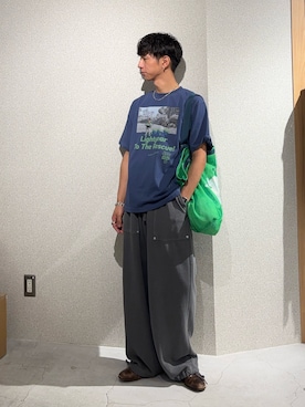 「Disney（ディズニー）のアイテム」を使った、Kazumaさん（メンズ・166cm）の夏コーディネート