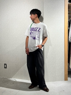 「Disney（ディズニー）のアイテム」を使った、Kazumaさん（メンズ・166cm）の夏コーディネート