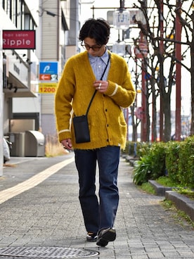 「UNIQLO（ユニクロ）のアイテム（バッグ）」を使った、Kazumaさん（メンズ・165cm）の春コーディネート