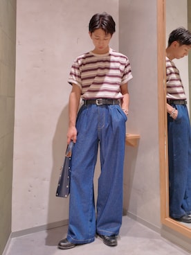 「CIAOPANIC TYPY（チャオパニックティピー）のアイテム（パンツ）」を使った、Kazumaさん（メンズ・166cm）の夏コーディネート