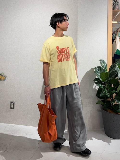 「CIAOPANIC TYPY（チャオパニックティピー）の【UNISEX】【プラスサイズあり】スラブ天竺ピグメントロゴTEE（Tシャツ/カットソー）」を使った、Kazumaさん（メンズ・166cm）の春コーディネート