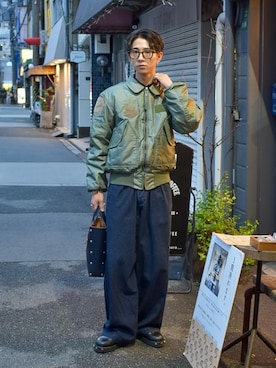 「Hender Scheme（エンダースキーマ）のアイテム」を使った、Kazumaさん（メンズ・166cm）の冬コーディネート