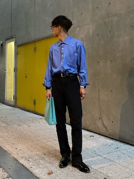 「CALMANTHOLOGY（カルマンソロジー）のアイテム」を使った、Kazumaさん（メンズ・165cm）の秋コーディネート