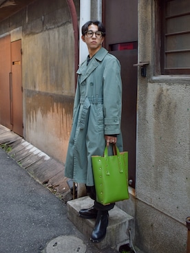 「Hender Scheme（エンダースキーマ）のアイテム」を使った、Kazumaさん（メンズ・166cm）の秋コーディネート