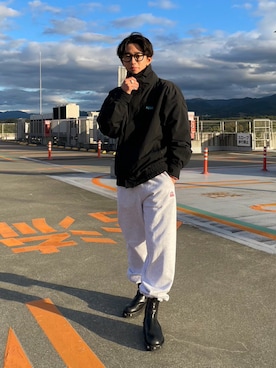 「マイベストコーデ2023」｜「アイテム（ナイロンジャケット）」を使った、Kazumaさん（メンズ・166cm）の冬コーディネート