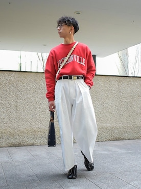 「saby（サバイ）のアイテム」を使った、Kazumaさん（メンズ・165cm）の冬コーディネート