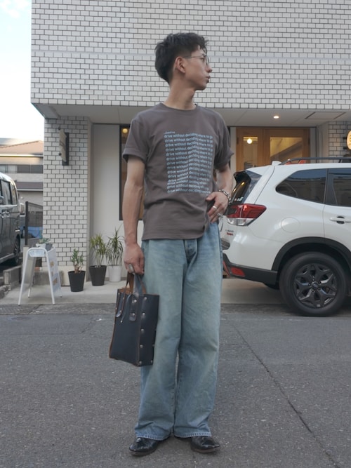 【UNISEX】【全12色展開】メッセージプリント半袖Tee