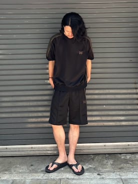 「OOFOS（ウーフォス）のアイテム」を使った、せおさん（メンズ・178cm）の夏コーディネート