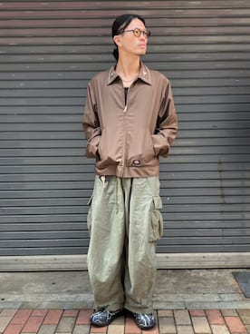 「アイテム（その他アウター、ブラウン系）」を使った、せおさん（メンズ・178cm）の秋コーディネート