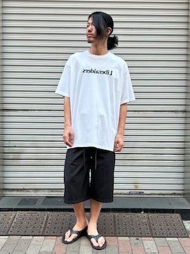 「アイテム（スリッポン）」を使った、せおさん（メンズ・178cm）の夏コーディネート