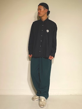 「B'2nd（ビーセカンド）のアイテム（パンツ）」を使った、せおさん（メンズ・178cm）の秋コーディネート