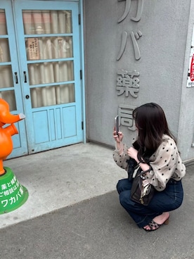 「アイテム（サンダル）」を使った、えぬさん（レディース・161cm）の秋コーディネート