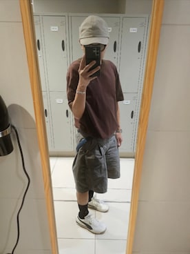 「アイテム（シューズ）」を使った、黃島讀さん（メンズ・176cm・90代）の夏コーディネート
