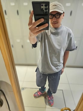 「halo commodity（ハロ　コモディティー）のアイテム」を使った、黃島讀さん（メンズ・176cm）の夏コーディネート