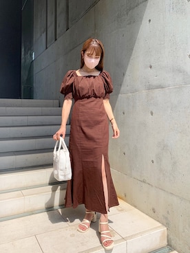 ワンピースを使った スタイルアップ のレディース人気ファッションコーディネート Wear