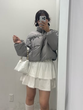 「OLIVE des OLIVE（オリーブデオリーブ）のアイテム（ダウンジャケット/コート）」を使った、ayame💄💕さん（レディース・163cm）の秋コーディネート