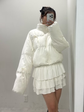 「アイテム（ダウンジャケット/コート）」を使った、ayame💄💕さん（レディース・163cm・20代）の秋コーディネート