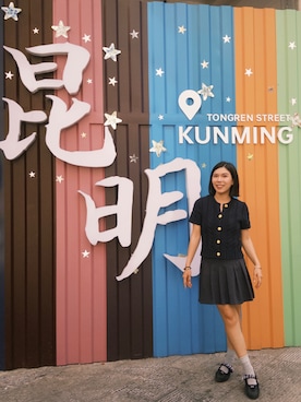 「ZARA（ザラ）のアイテム（ニット/セーター）」を使った、千千🪭さん（レディース・158cm）の秋コーディネート