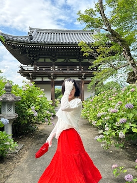「アイテム（アンサンブル）」を使った、千千🪭さん（レディース・158cm）の夏コーディネート