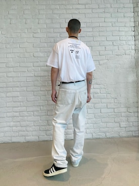 「N.HOOLYWOOD（N.ハリウッド）のアイテム（Tシャツ/カットソー）」を使った、惑星さん（メンズ・177cm）の春コーディネート