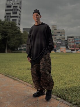 「N.HOOLYWOOD（N.ハリウッド）のアイテム（Tシャツ/カットソー）」を使った、惑星さん（メンズ・177cm）の秋コーディネート