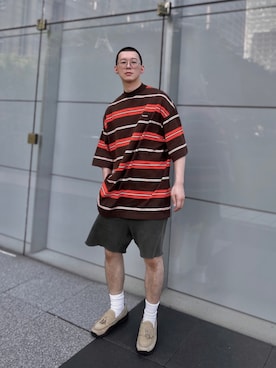 「Yeezy（イージー）のアイテム（パンツ）」を使った、惑星さん（メンズ・177cm）の夏コーディネート