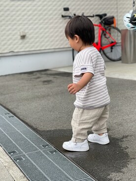 「ボーター」｜「アイテム（その他）」を使った、KYO*AYAさん（キッズ・80cm）の夏コーディネート