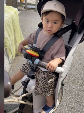 「B:MING by BEAMS（ビーミングバイビームス）のアイテム（スリッポン）」を使った、KYO*AYAさん（キッズ・80cm）の夏コーディネート