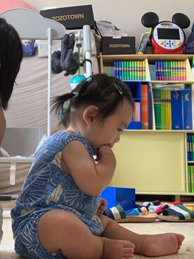 「パジャマ」｜「アイテム（その他）」を使った、KYO*AYAさん（キッズ・80cm）の秋コーディネート