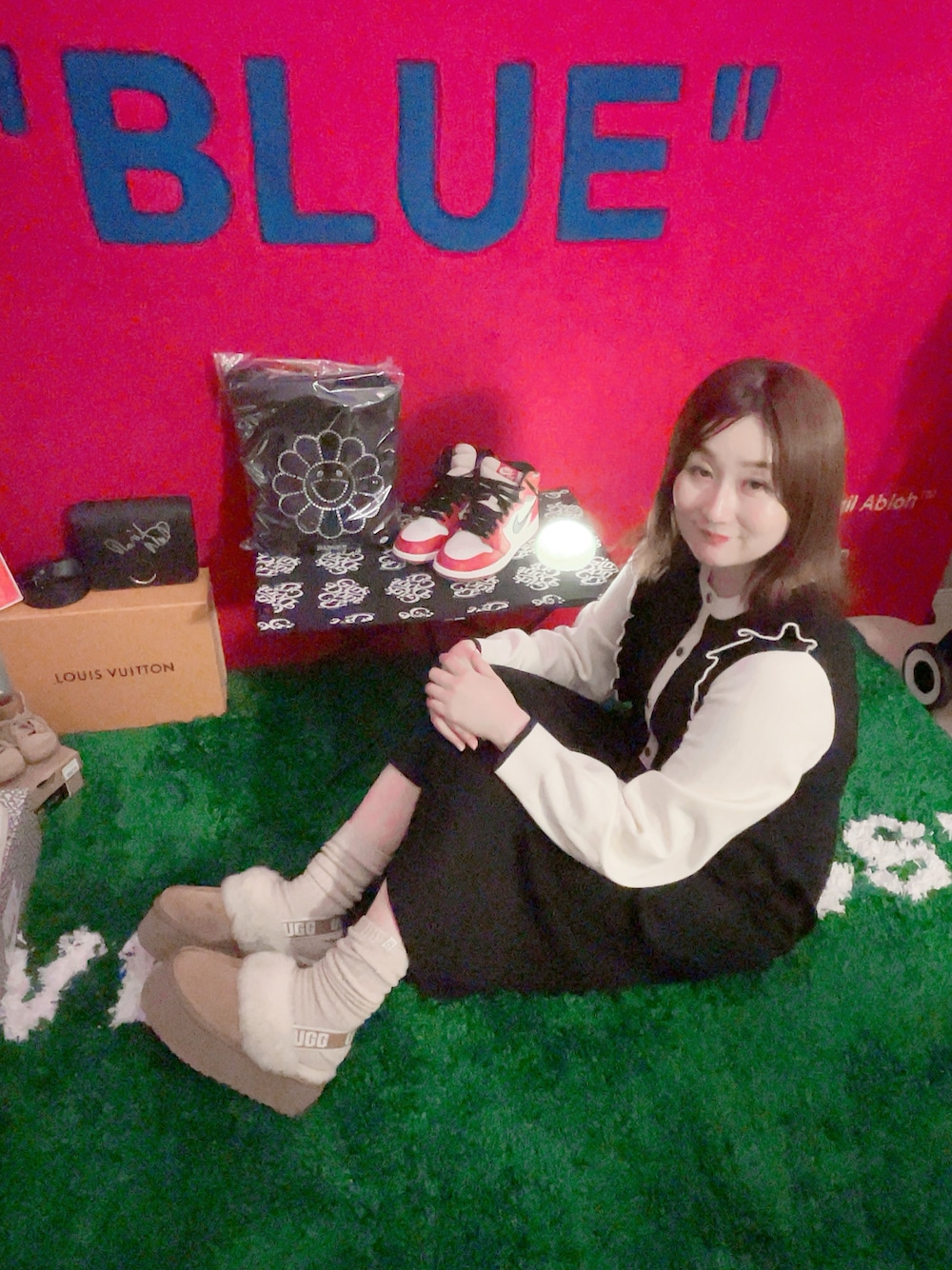「kuoseのアイテム（ワンピース/ドレス、ブラック系）」を使った、cocoさん（骨格ウェーブ・レディース・166cm）の冬コーディネートの1枚目の写真