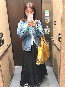 「GLOBAL WORK（グローバルワーク）のアイテム（ジャケット/アウター）」を使った、TOMOさん（レディース・160cm）の春コーディネート