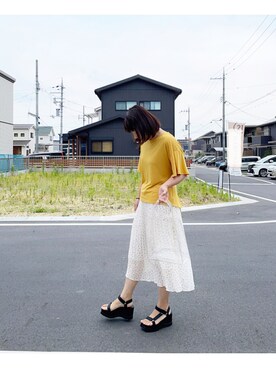 「PURPOSE（パーパス）のアイテム」を使った、ａｙａさん（レディース・165cm）の夏コーディネート