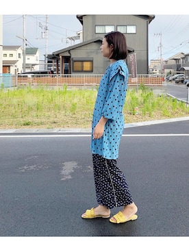 「Another Edition（アナザーエディション）のアイテム（その他パンツ）」を使った、ａｙａさん（レディース・165cm）の夏コーディネート