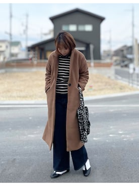 「エコバッグ」｜「アイテム（バレエシューズ）」を使った、ａｙａさん（レディース・165cm）の冬コーディネート